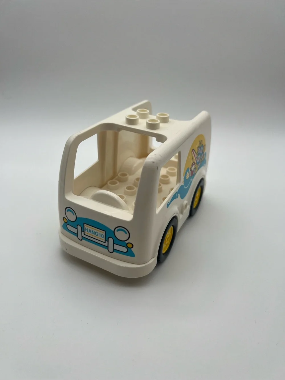 LEGO DUPLO Beach Adventure Playset - Surf, White van, Girl figure, Fish